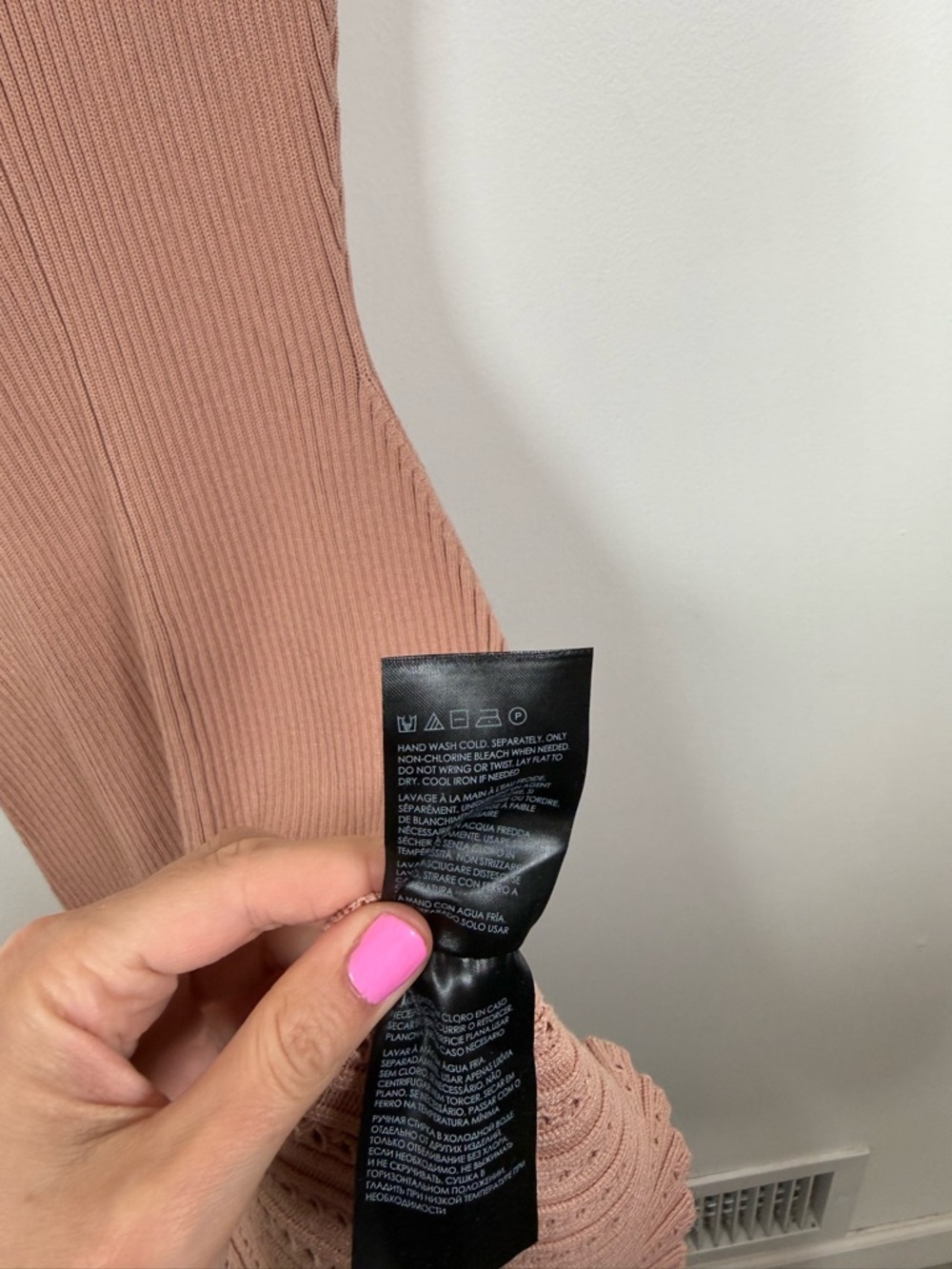 Club Monaco Rose Sleeveless Ribbed Pointelle Dress - Picture 5 of 7